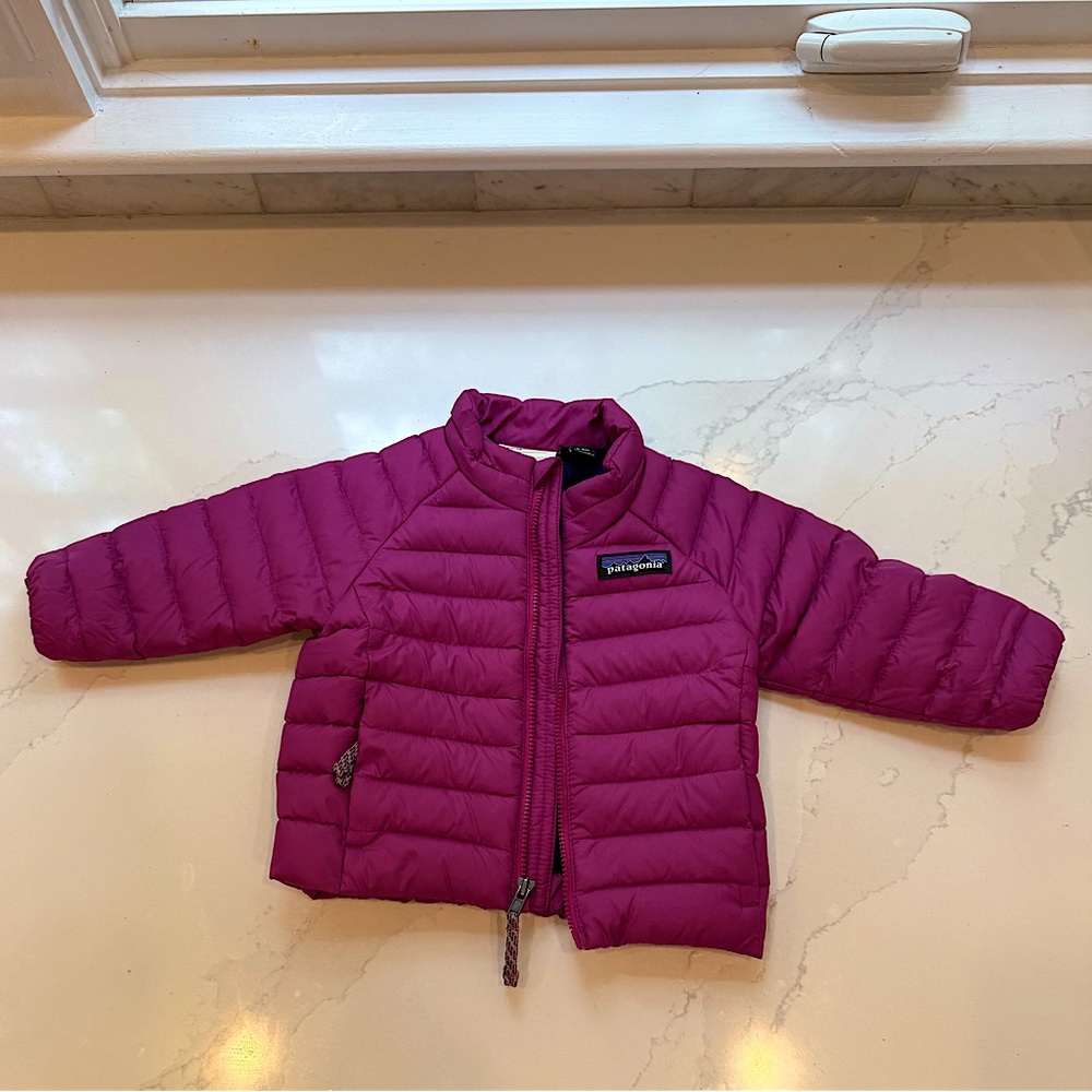 Patagonia baby down sweater 3-6 mon jacket excellent condition amaranth pink